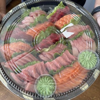 Suruki Supermarket - We selected the sashimi and amounts/weights. They created this beautiful platter! Excited for dinner. - International Grocery Near Me - San Mateo, California