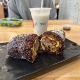 Purple Rice Roll Cold Soymilk Purple Rice Roll Cold Soymilk
