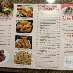 Menu as of today 9/25/25