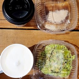 Top- Cinnamon toast $4 + forgot the drink Bottom-Avocado Toast $8 + Honey Joy $5 Top- Cinnamon toast $4 + forgot the drink Bottom-Avocado Toast $8 + Honey Joy $5