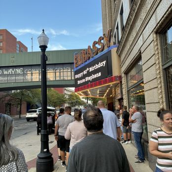 Embassy Theatre - Marquise outside - Performing Arts Near Me - Fort Wayne, Indiana