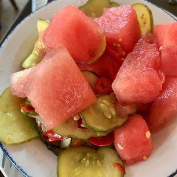 Root & Bone Indianapolis - Watermelon Pickles and Chilies best dish I had!!! You must order this it sounds strange trust me you will it - American Near Me - Indianapolis, Indiana Root & Bone Indianapolis - Watermelon Pickles and Chilies best dish I had!!! You must order this it sounds strange trust me you will it - American Near Me - Indianapolis, Indiana