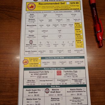 ICHIRAN - Brooklyn - Order form - Ramen Near Me - Brooklyn, New York