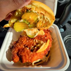 We The Finest Burger Company - Nashville Hot Chicken sandwich