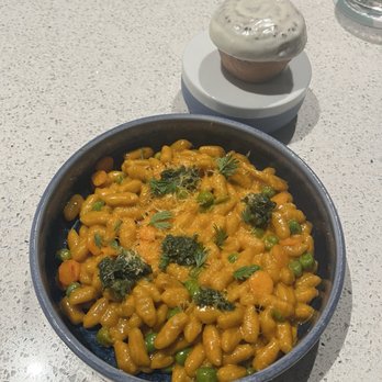 Camaraderie - Nduja roll & carrot cavatelli (pasta is made in house) - New American Near Me - Houston, Texas