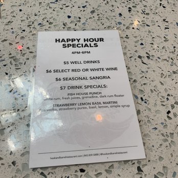Hook & Barrel - Happy hour menu - Seafood Near Me - Myrtle Beach, South Carolina Hook & Barrel - Happy hour menu - Seafood Near Me - Myrtle Beach, South Carolina