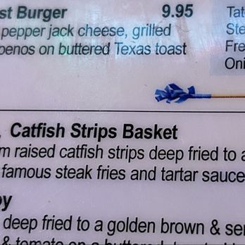 Huey's Downtown - Seafood portion of the menu - Burgers Near Me - Memphis, Tennessee