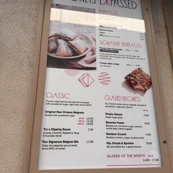 Beignets Expressed - menu - Desserts Near Me - Anaheim, California Beignets Expressed - menu - Desserts Near Me - Anaheim, California