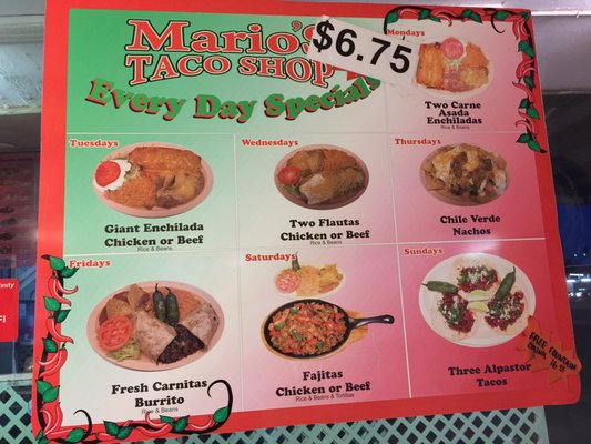Menu photo 7 Mario's Taco Shop Merced, CA Menu photo 7 Mario's Taco Shop Merced, CA