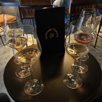 Winston Champagne Bar - One of each flight - Champagne Bars Near Me - Los Gatos, California Winston Champagne Bar - One of each flight - Champagne Bars Near Me - Los Gatos, California