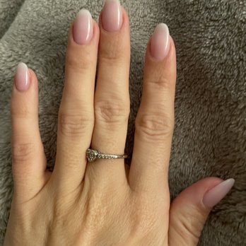 Joie Nails & Spa - Not a good pink and white ombré - Nail Salons Near Me - Murrieta, California