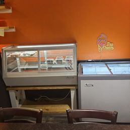 Cold case and freezer Cold case and freezer