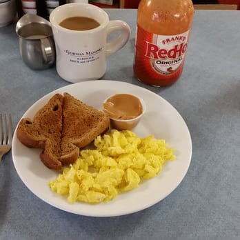 The Mug 'N' Muffin - Coffee, scramble two, whole wheat dry, peanut butter side, I'd say we have ignition Houston. - Breakfast & Brunch Near Me - Monson, Massachusetts