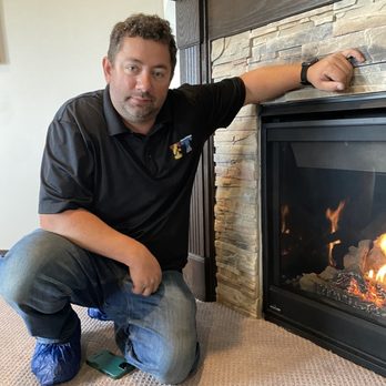 Full Time Heating & Cooling - HVAC tech completes expert gas fireplace service for optimal performance. - Heating & Air Conditioning/HVAC Near Me - Watertown, Minnesota Full Time Heating & Cooling - HVAC tech completes expert gas fireplace service for optimal performance. - Heating & Air Conditioning/HVAC Near Me - Watertown, Minnesota