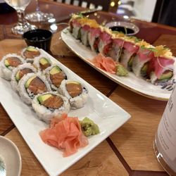 Sushi Spicy Tuna Maki Spicy Salmon Maki
