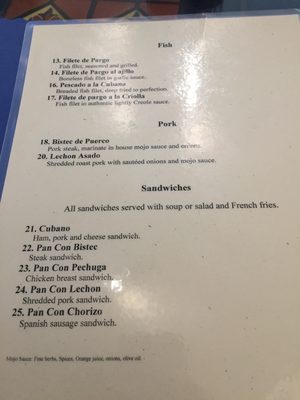 Menu photo 8 The Cuban Cafe Restaurant Boca Raton, FL