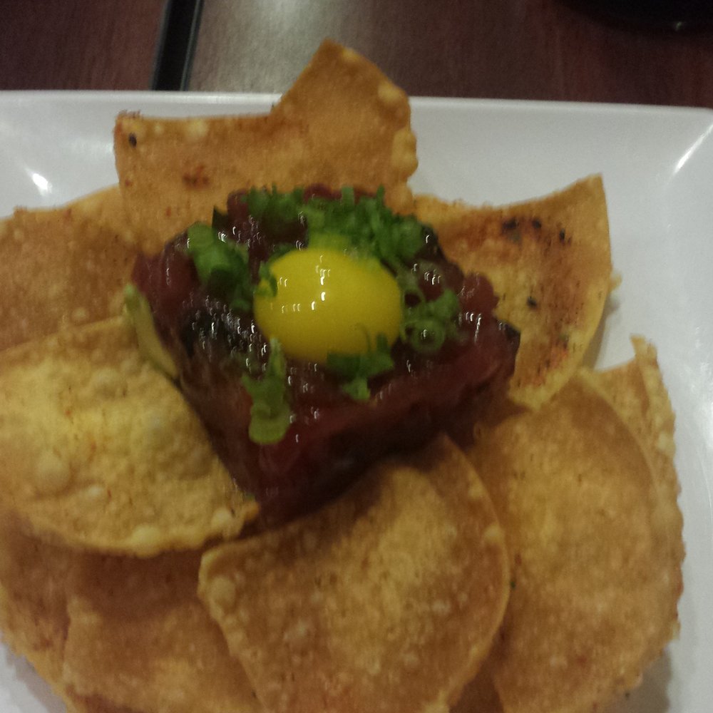 Kai Sushi - South Loop - Tuna tartar with quail egg abd spicy chips - Sushi Bars Near Me - Chicago, Illinois Kai Sushi - South Loop - Tuna tartar with quail egg abd spicy chips - Sushi Bars Near Me - Chicago, Illinois