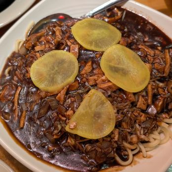 Merit Vegan Restaurant - Black bean noodles - Vegetarian Near Me - Sunnyvale, California Merit Vegan Restaurant - Black bean noodles - Vegetarian Near Me - Sunnyvale, California