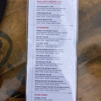 Avery Brewing - Menu, beer menu, beer options, beer choices - Breweries Near Me - Boulder, Colorado Avery Brewing - Menu, beer menu, beer options, beer choices - Breweries Near Me - Boulder, Colorado
