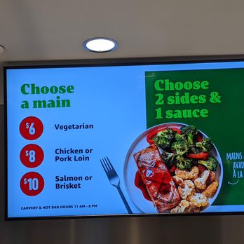 Amazon Fresh - a menu on a large screen - Grocery Near Me - La Verne, California Amazon Fresh - a menu on a large screen - Grocery Near Me - La Verne, California