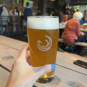 Breakside Brewery - a person holding a pint of beer - Breweries Near Me - Milwaukie, Oregon Breakside Brewery - a person holding a pint of beer - Breweries Near Me - Milwaukie, Oregon