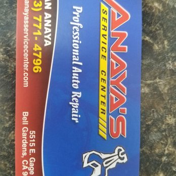 Anaya's Service Center - Auto Repair Near Me - Bell Gardens, California Anaya's Service Center - Auto Repair Near Me - Bell Gardens, California