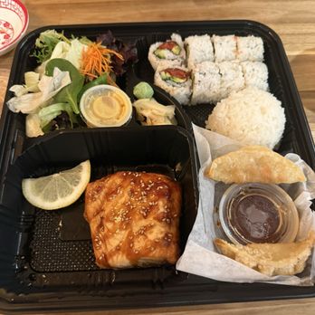 Bento Box - Salmon bento box - Japanese Near Me - Woodinville, Washington Bento Box - Salmon bento box - Japanese Near Me - Woodinville, Washington