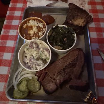 Bordertown BBQ - Brisket & Chicken Thighs with Beans, Tater Salad and Collards! - Bars Near Me - Beaufort, South Carolina