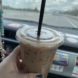 Medium iced salted caramel mocha