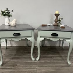 Simple Life Home Decor - Sage Green Side Tables