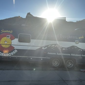 Sweet Coloradough - a tour bus parked on the side of the road - Donuts Near Me - Eagle, Colorado