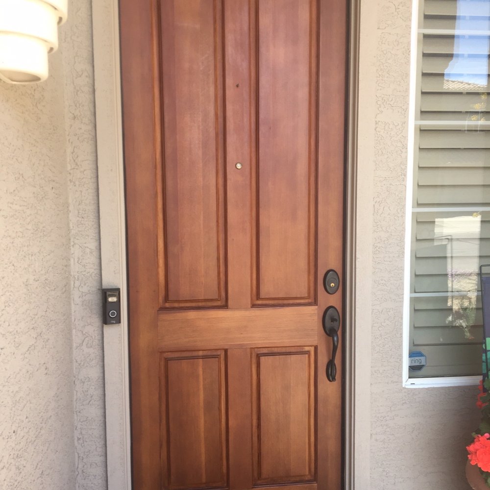 This is the door as refinished.