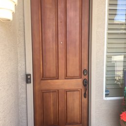 This is the door as refinished. This is the door as refinished.