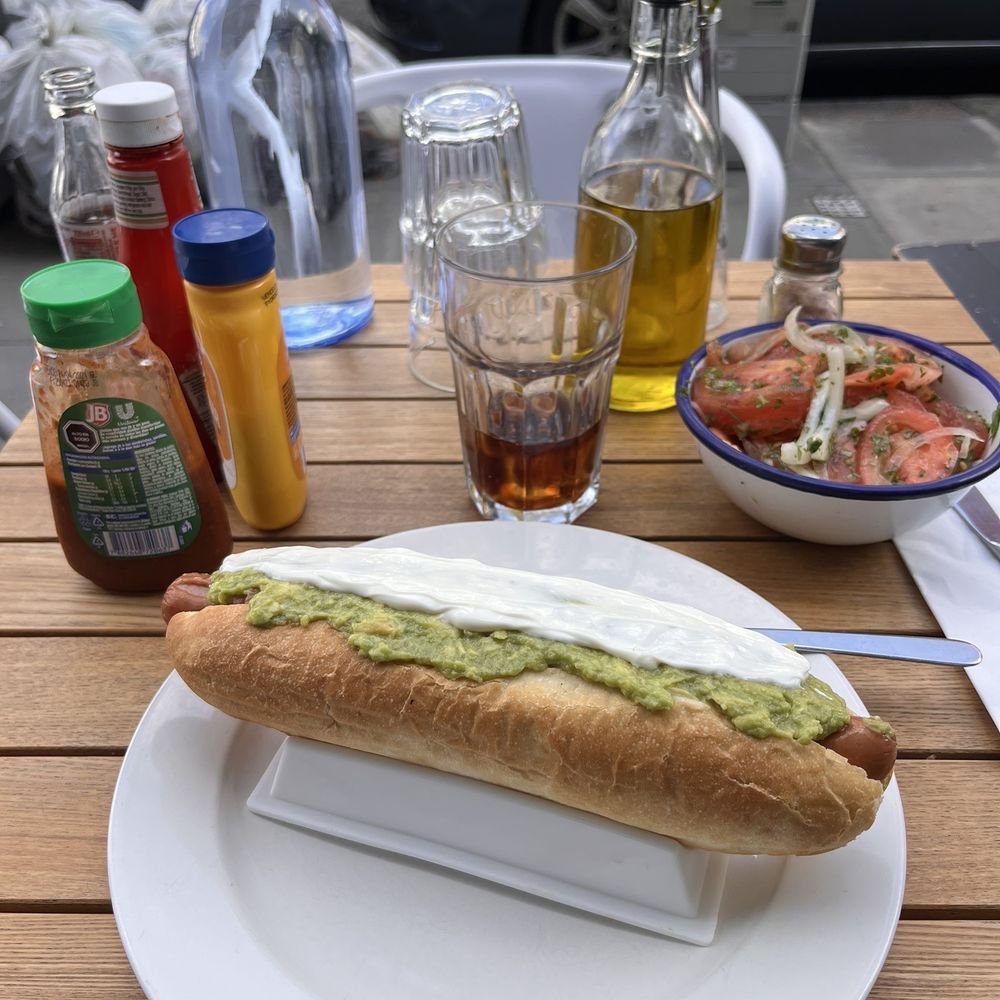 Chilean hot dog "Italiano " Chilean hot dog "Italiano "