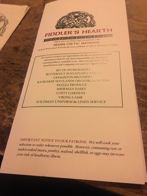 Menu photo 8 Fiddler's Hearth South Bend, IN Menu photo 8 Fiddler's Hearth South Bend, IN