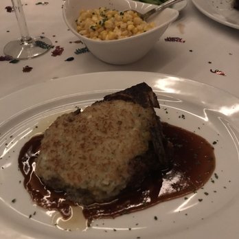 Ocean Prime - 12 Oz Bone- In Filet with Maytag Blue Cheese Crust and Chophouse Corn - Seafood Near Me - New York, New York Ocean Prime - 12 Oz Bone- In Filet with Maytag Blue Cheese Crust and Chophouse Corn - Seafood Near Me - New York, New York