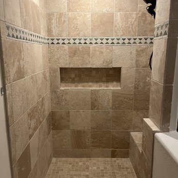 Creative Minds Custom Tile - a walk in shower - Tiling Near Me - Simi Valley, California Creative Minds Custom Tile - a walk in shower - Tiling Near Me - Simi Valley, California
