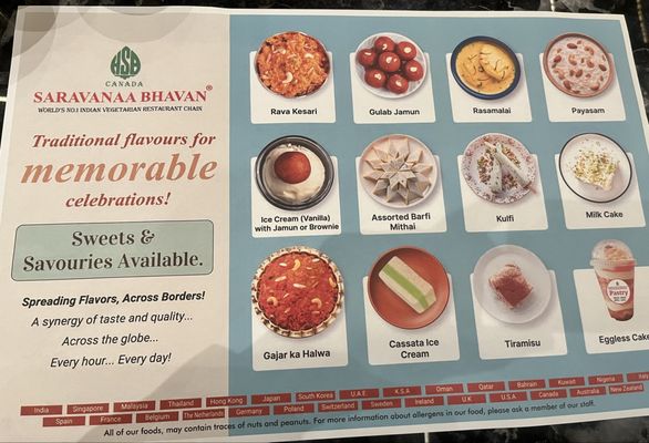 Menu photo 5 Saravanaa Bhavan Mississauga, ON Menu photo 5 Saravanaa Bhavan Mississauga, ON
