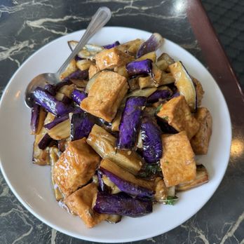 Genghis Khan Kitchen - Gorgeous and tender eggplant with tofu and garlic sauce - Chinese Near Me - Alameda, California Genghis Khan Kitchen - Gorgeous and tender eggplant with tofu and garlic sauce - Chinese Near Me - Alameda, California