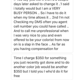 this is what kelly sent right after I sent her multiple dm's about how upset I was about my hair right before she blocked me this is what kelly sent right after I sent her multiple dm's about how upset I was about my hair right before she blocked me