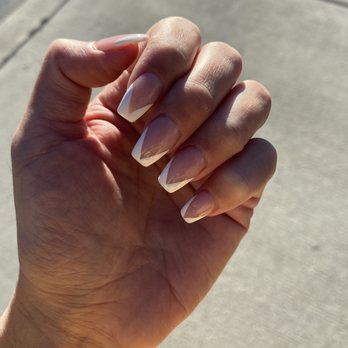 Bliss Nails & Spa 2 - Dip powder with custom design by Vicky - Nail Salons Near Me - Lancaster, California