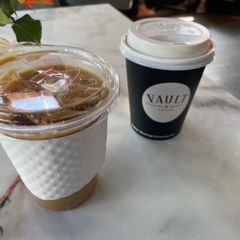 Vault Coffee - Drip and Iced oat milk latte - Coffee & Tea Near Me - Coeur d'Alene, Idaho Vault Coffee - Drip and Iced oat milk latte - Coffee & Tea Near Me - Coeur d'Alene, Idaho