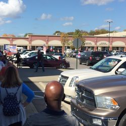 Montgomery County Election Commission and Votng Center - Lined up around the building!  Every vote counts!!