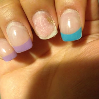 Queen Nails - BAD NAIL WORK!!! I found green marks starting to grow under 3 of my nails a few days after i went here to get my fills. UGH - Nail Salons Near Me - Sherman Oaks, California