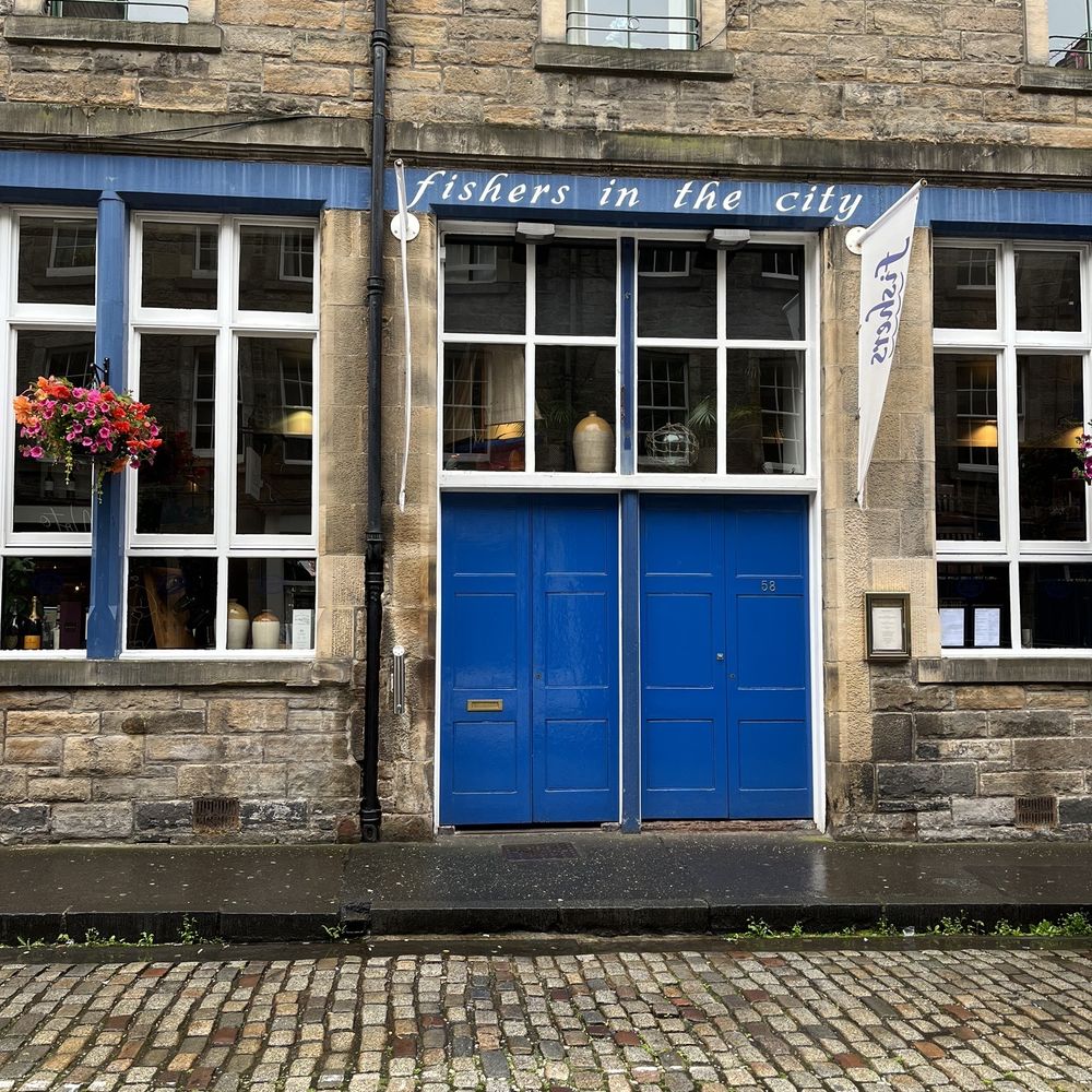 Fishers In The City - Entrance off the beaten path. Charming place. - Seafood Near Me - Edinburgh, EDH Fishers In The City - Entrance off the beaten path. Charming place. - Seafood Near Me - Edinburgh, EDH