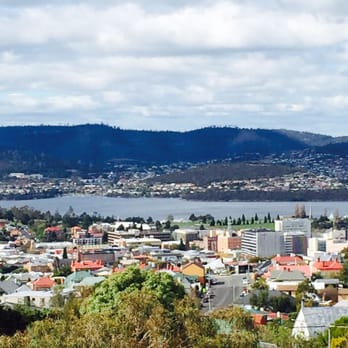 Bay View Villas - Our view from #35 - Hotels Near Me - West Hobart, TAS