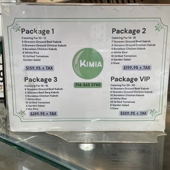 Kimia - Mediterranean Near Me - Anaheim, California