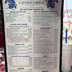 Casey's Catfish Corral - Menu