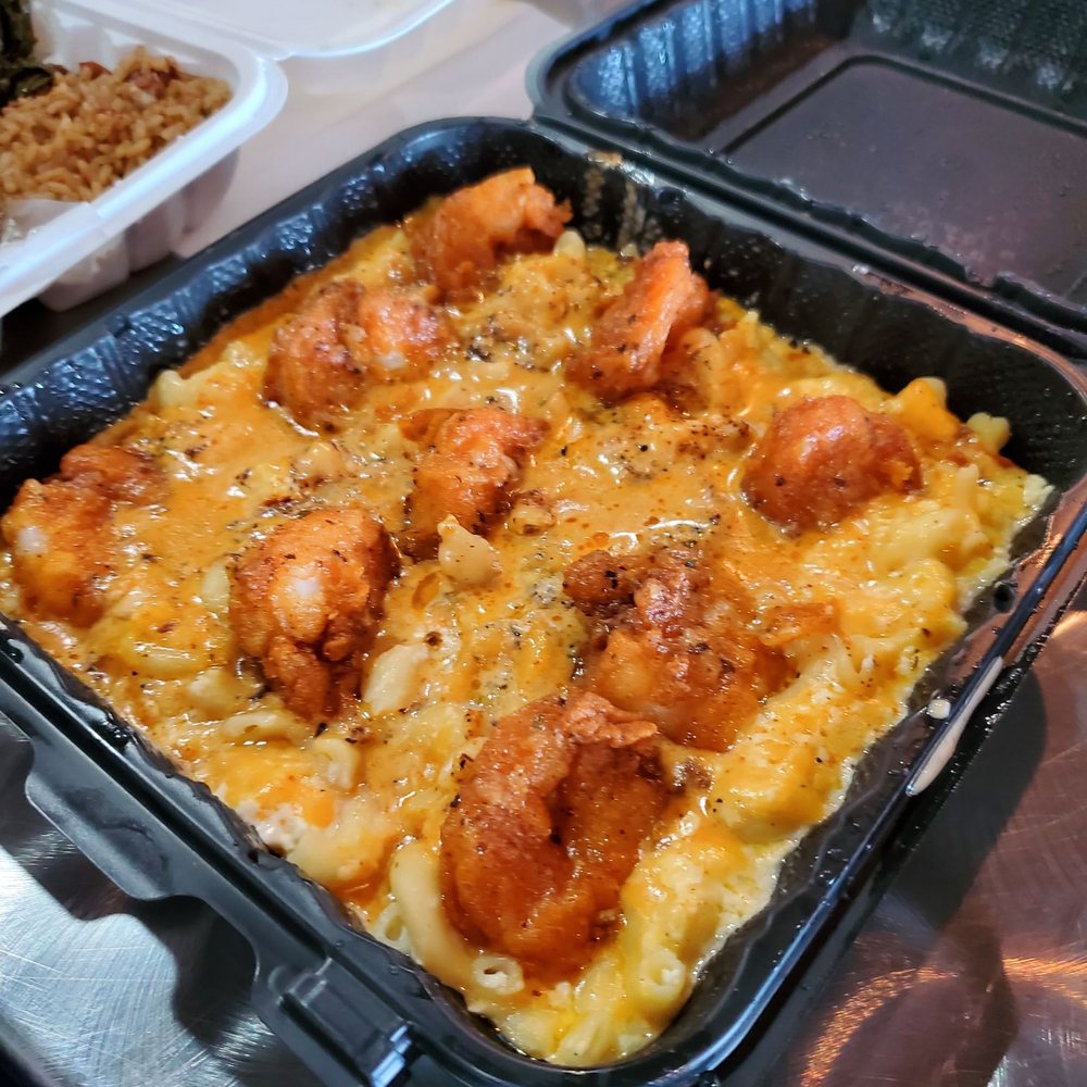 Ka'ribbean Fire - Shrimp and mac and cheese - Caribbean Near Me - La Plata, Maryland Ka'ribbean Fire - Shrimp and mac and cheese - Caribbean Near Me - La Plata, Maryland