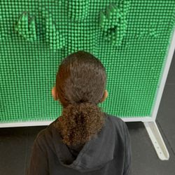 Little Land Pediatric Therapy & Play Gym - Looking at his imprint from the other side.